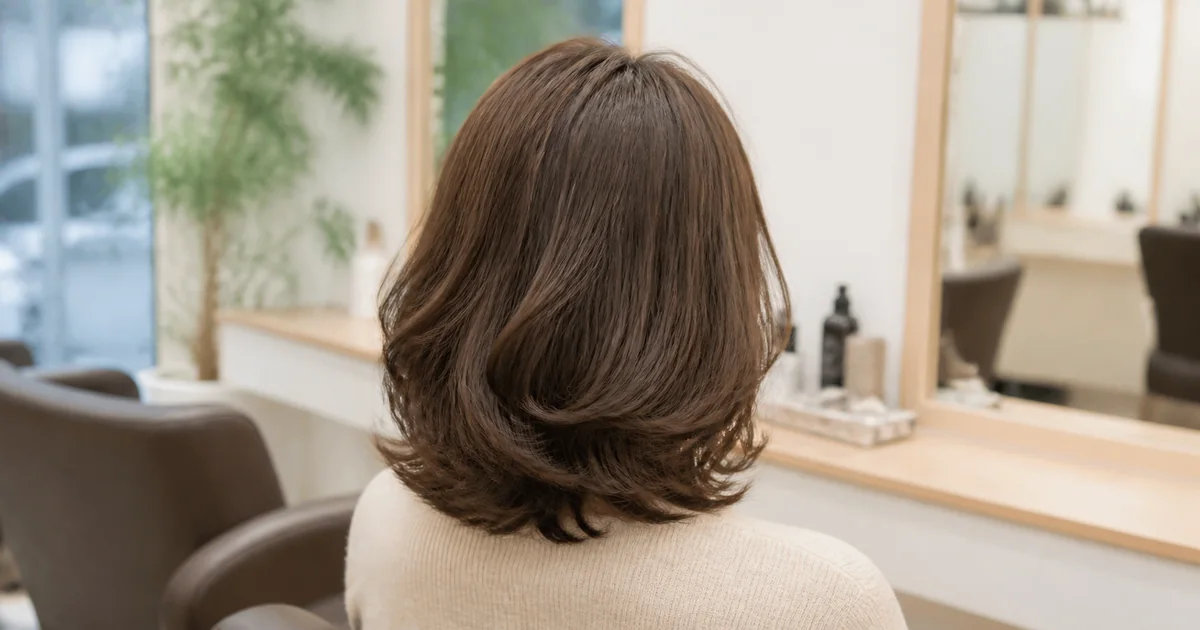 A short style carrying volume through the roots